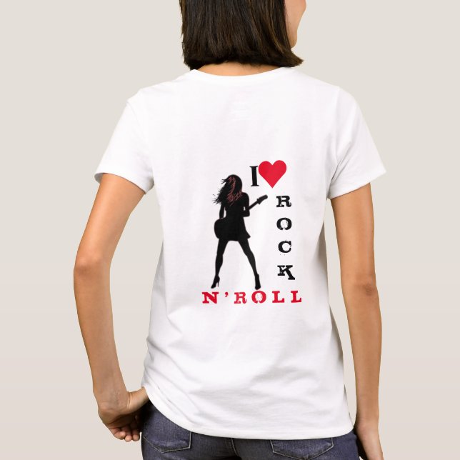 T-shirt I Love Rock N'Roll - Rock N'Roll Girl - (Dos)