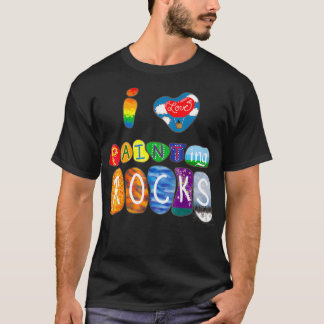 T-shirt I Love Rock Painting Funny Rock Painter Artist T 
