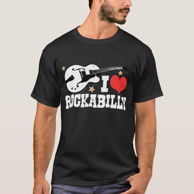 T-shirt I Love Rockabilly (Devant)