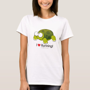 T-shirt I Love Running - Tortue