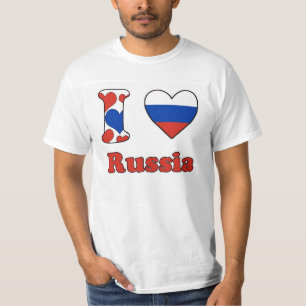 T-shirt I love Russia