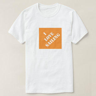 T-shirt I Love Sailing Funny Papa Fête des pères humoristi