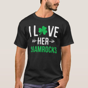 T-shirt I Love Ses Shamrocks St Patrick's Day Couples Fu