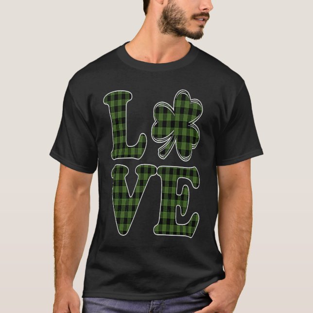 T-shirt I Love Shenanigans C Shamrock  Saint Patrick's Day (Devant)