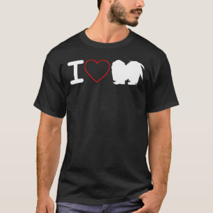 T-shirt I Love Shih Tzu Chien I Love Heart
