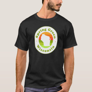 T-shirt I Love Spring Green Wisconsin Wi-Fi Souvenir