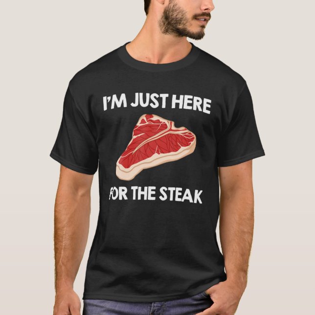 T-shirt I Love Steak Gift Ribeye House (Devant)