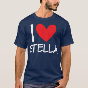 T-shirt I Love Stella Nom Fille Personnalisée Femme Bff Fr