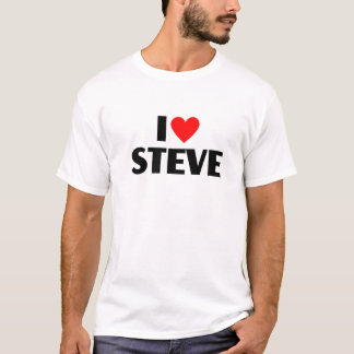 T-shirt I Love Steve - I Heart Steve