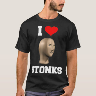 T-shirt I Love Stonks Meme Funny Stock Trader Stock marché