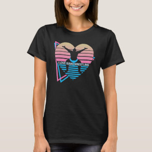 T-shirt I Love Sumo Lutte Sumo Wrestler Japonais