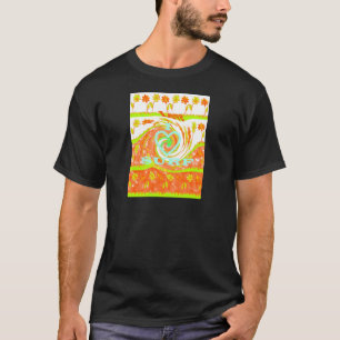 T-shirt I Love Surf : Belle Florale avec Cool Texte Art