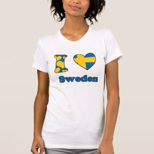 T-shirt I love Sweden