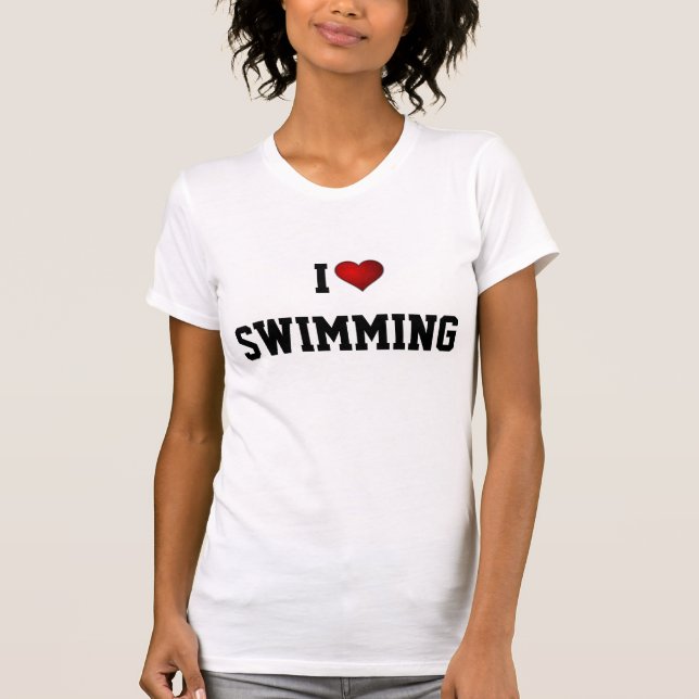 T-shirt "I LOVE SWIMMING" (Devant)