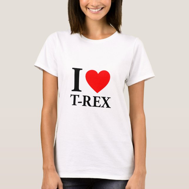 T-shirt I Love T - Rex (Devant)