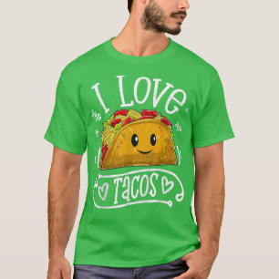 T-shirt I Love Tacos Cinco De Mayo amoureux du taco