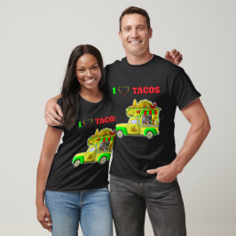 T-shirt I Love Tacos Little Taco Truck chemises