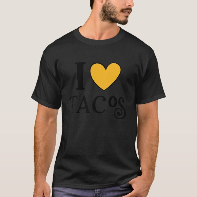 T-shirt I Love Tacos Love Taco Day 1 (Devant)