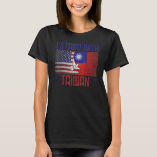 T-shirt I Love Taiwan Flag Taiwanese Pride I Stand With Ta