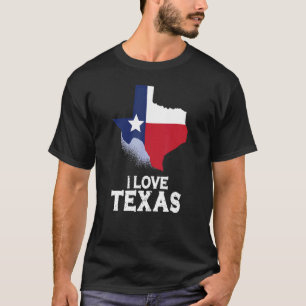 T-shirt I Love Texas State Texan Sayings Pride 1
