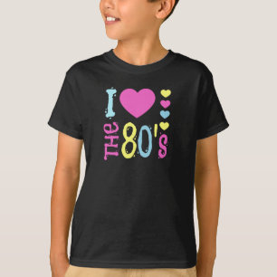 T-shirt I Love the 80s Disco Costume
