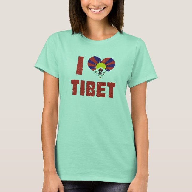 T-shirt I Love Tibet (Devant)
