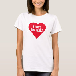 T-shirt I Love Tim Walz
