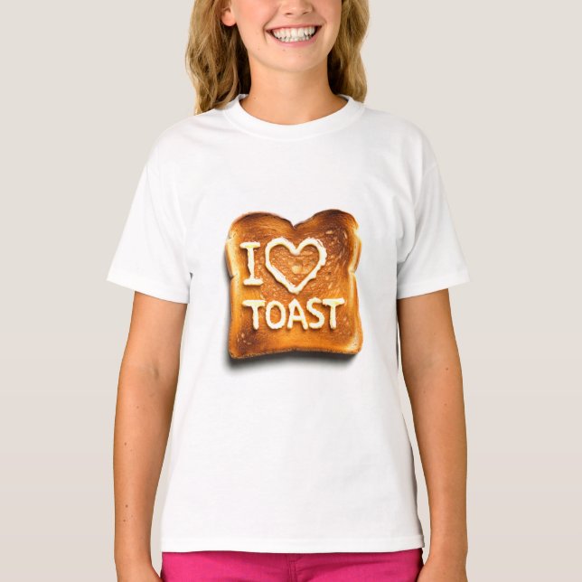 T-shirt I Love Toast (Devant)