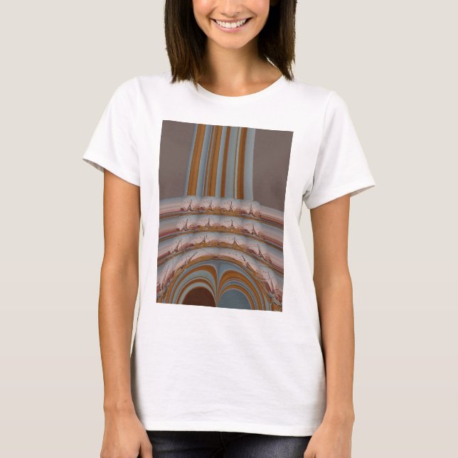 T-shirt I Love Tour Eiffel Paris Avec amour bleu ciel colo (Devant)