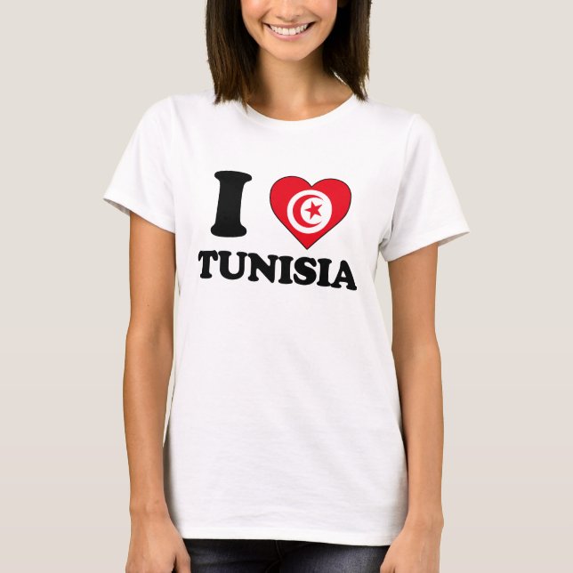 T-shirt I love Tunisia (Devant)