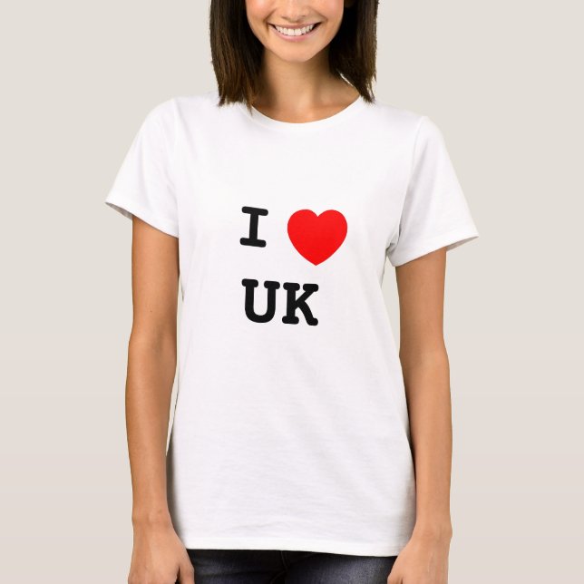 T-SHIRT I LOVE UK (Devant)