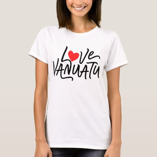 T-shirt I Love Vanuatu  (Devant)