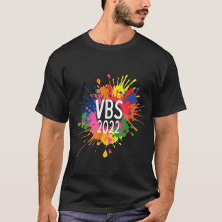 T-shirt I Love VBS 2022 Crew Vacation Bible School Paint S