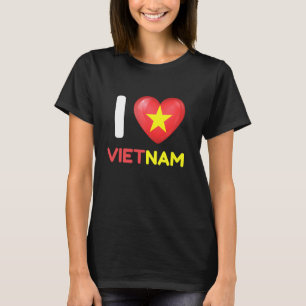 T-shirt I Love Vietnam Heart Vietnamese Vietnam Family Tra