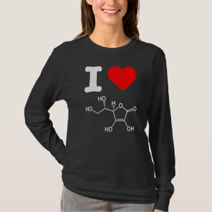 T-shirt I Love Vitamine C Ingrédients de soins de la peau