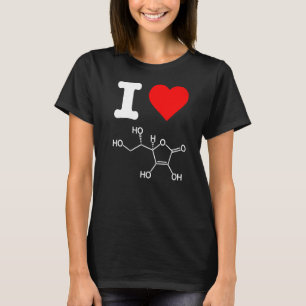 T-shirt I Love Vitamine C Ingrédients de soins de la peau 