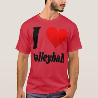 T-shirt I love Volleyball T