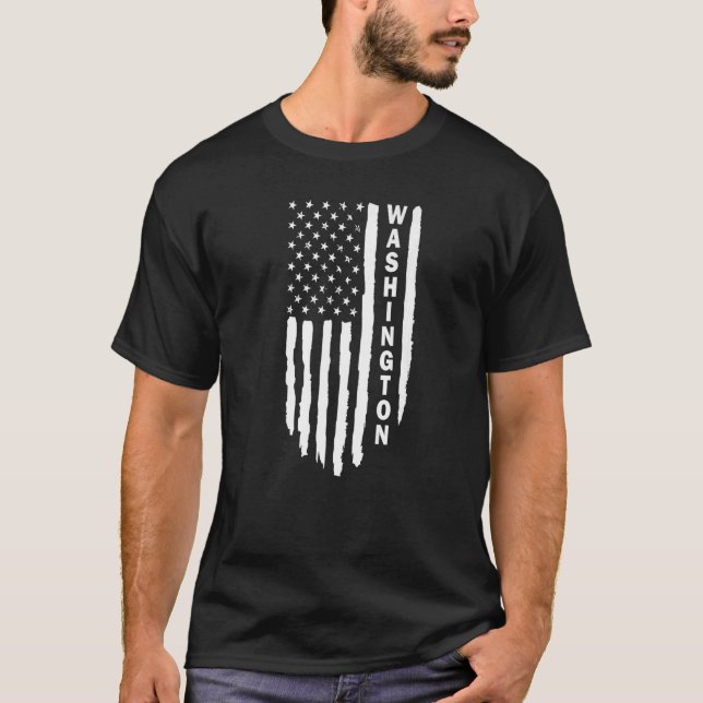 T-shirt I Love Washington Patriotic Washington Est À La Ma (Devant)