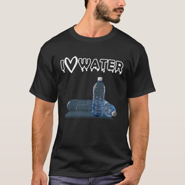 T-shirt I Love Water H2O Water (Devant)