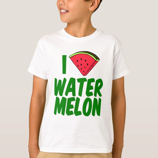 T-shirt I Love Watermelon Kids (Devant)