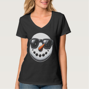 T-shirt I Love Winter Season Cold Climate Ice Snowflake