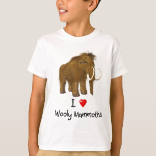 T-shirt "I Love Wooly Mammoths" Mammoth Wooly