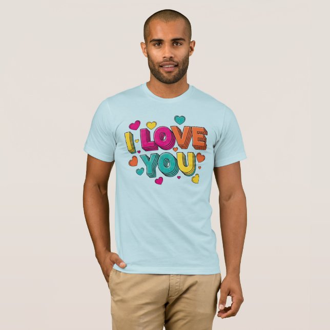 T-shirt I Love You (Devant entier)
