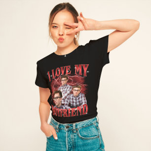 T-shirt I Love You Personnalisé Bootleg Couple Cadeau