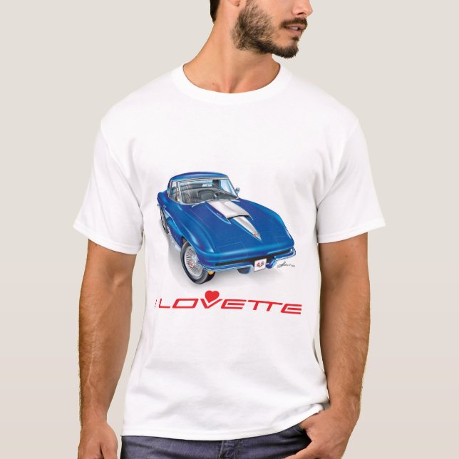 T-SHIRT I LOVETTE UNIQUE CONCEPTION DE VOITURE (Devant)