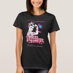 T-shirt I_m a Survivante Cancer du sein Sensibilisation fe