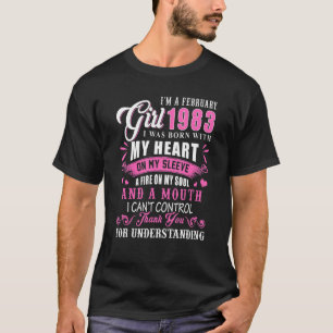 T-shirt I M Février Fille 1983 Drôle 39e Anniversaire 39 O