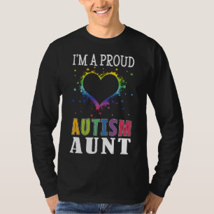 T-shirt I M Fier Tante Puzzle Sensibilisation sur l'autism