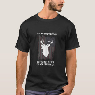 T-shirt I M In Fitness Fit Ness Deer Drapeau Amarican Drap