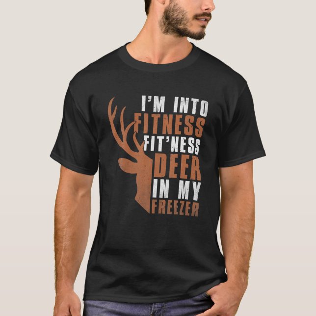 T-shirt I m Into Fitness Fit Ness Deer (Devant)